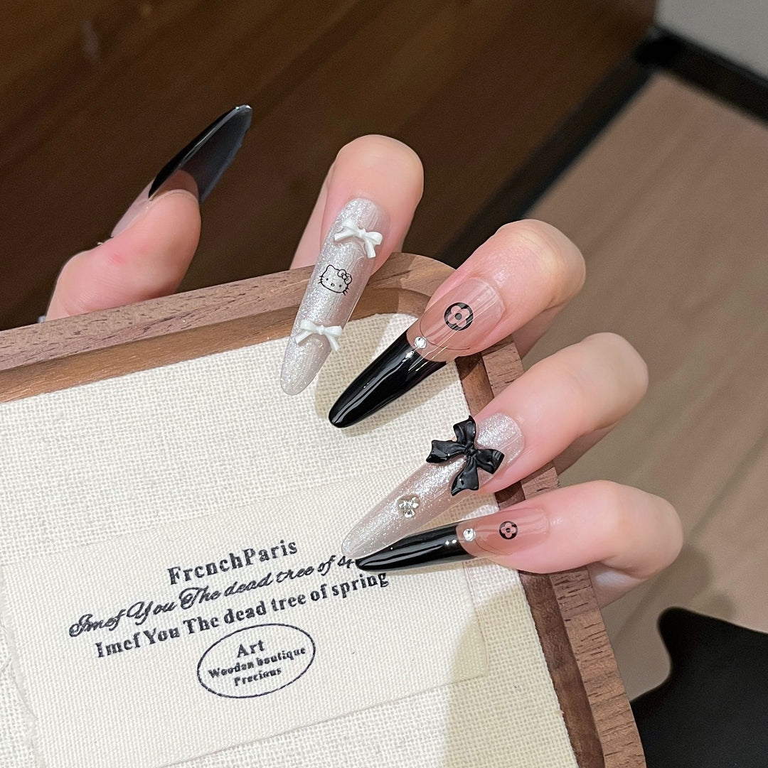 Creative Theme Press-On Nail Art Bowlift