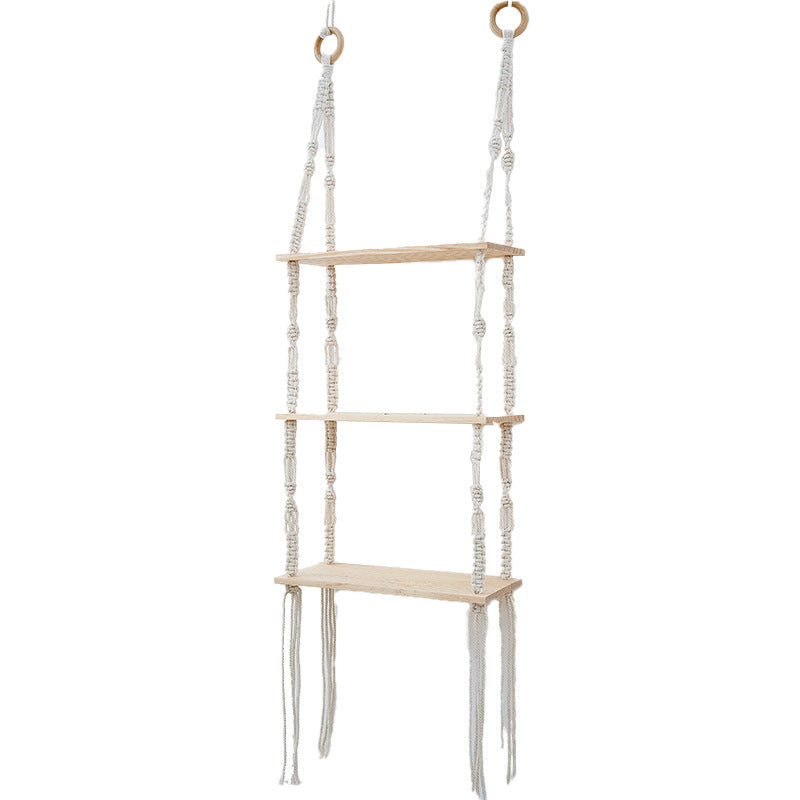 Macrame Floating Shelf Organizer Bowlift