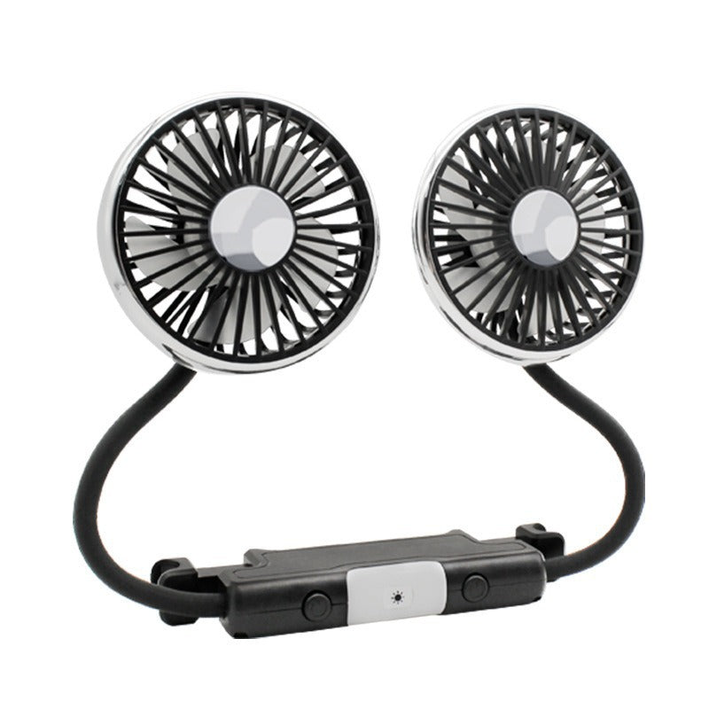 Portable Dual Head Car Cooling Fan Bowlift