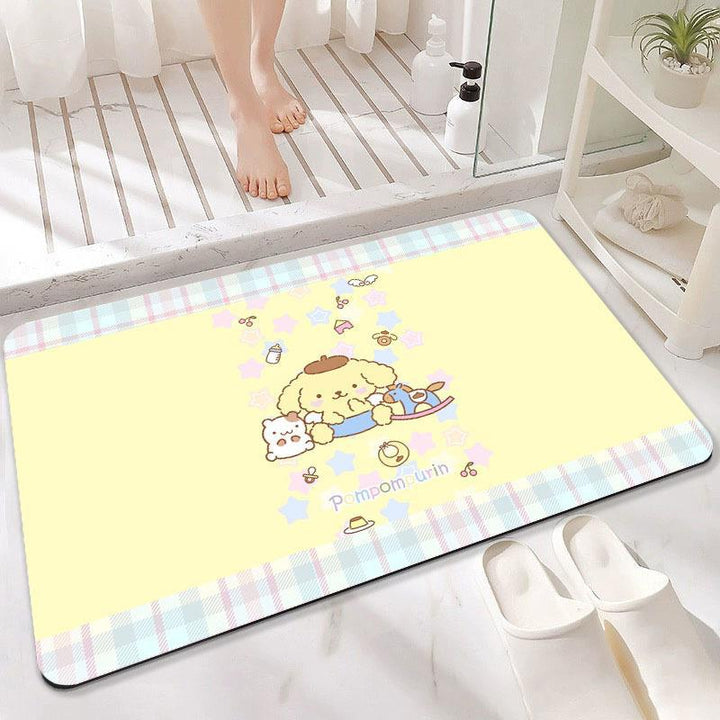 Plush Cartoon-Themed Bath Mat