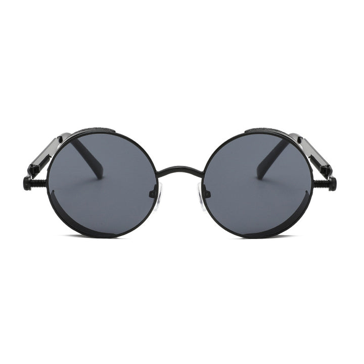 Ladies Round Sunglasses with High-Quality Metal Frame Bowlift
