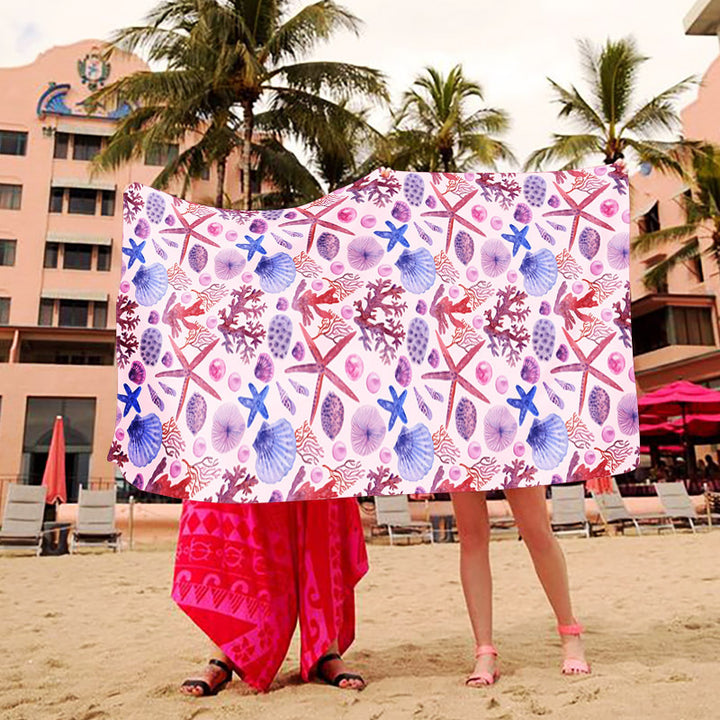 Beach blanket with creative art design Bowlift