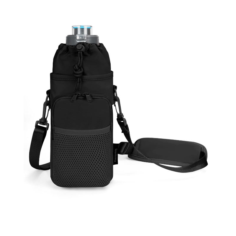 Unisex Water Bottle with Portable Net Bag Bowlift