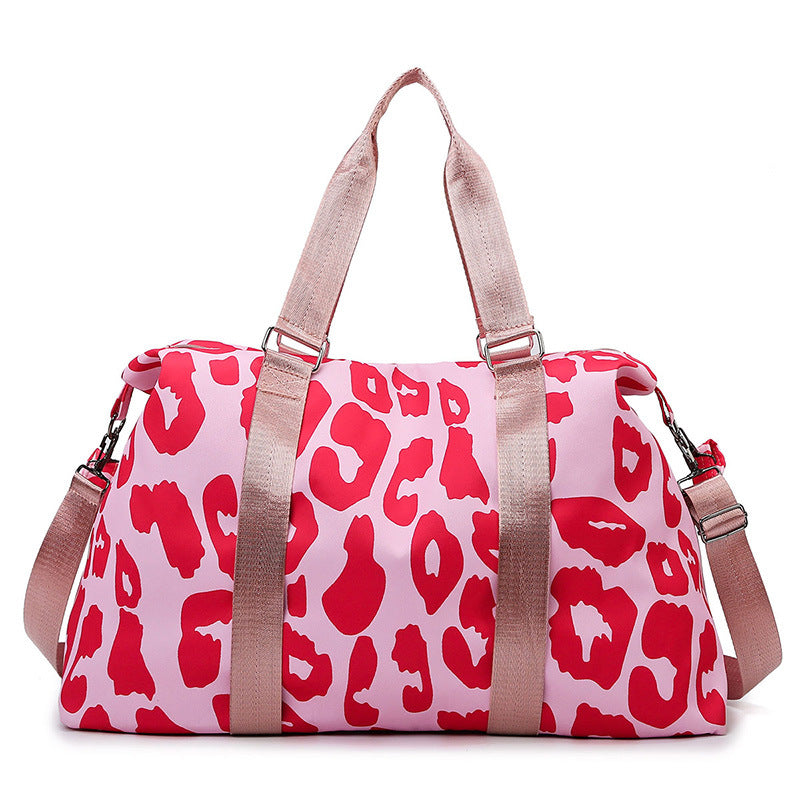 Sporty travel bag with trendy zebra pattern Bowlift