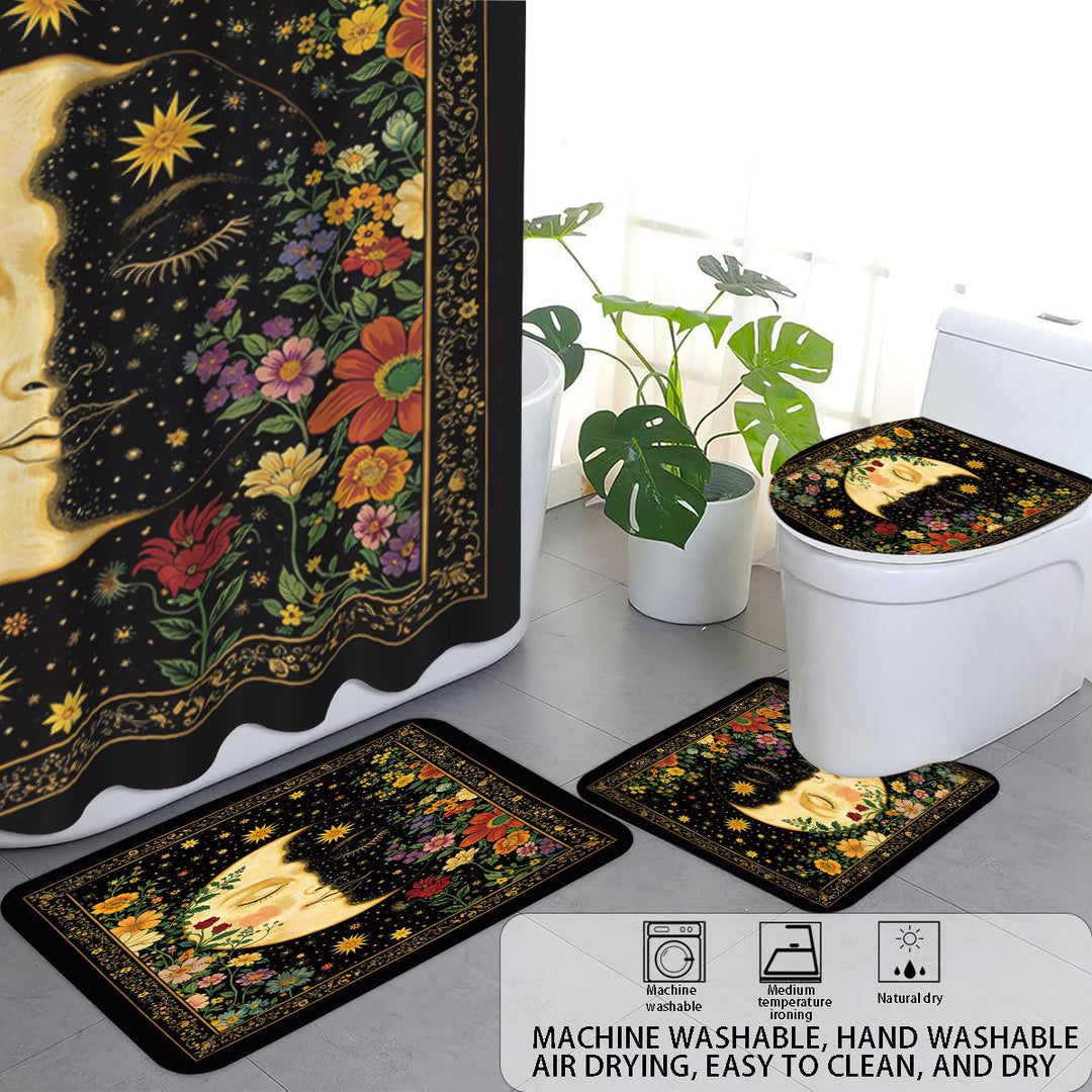 Artistic Highland Cow Bathroom Set Bowlift