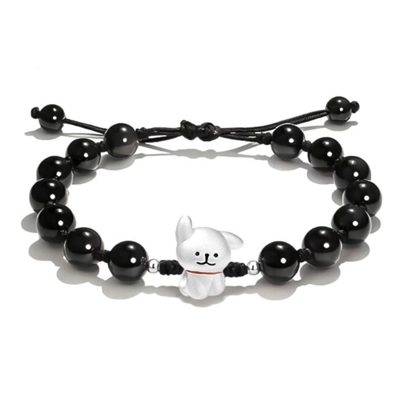 Adjustable Cute Dog Charm Bracelet Bowlift