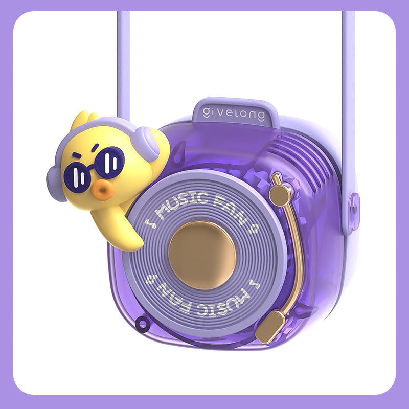 Unisex Portable Mini Fan with Animal Motif Bowlift