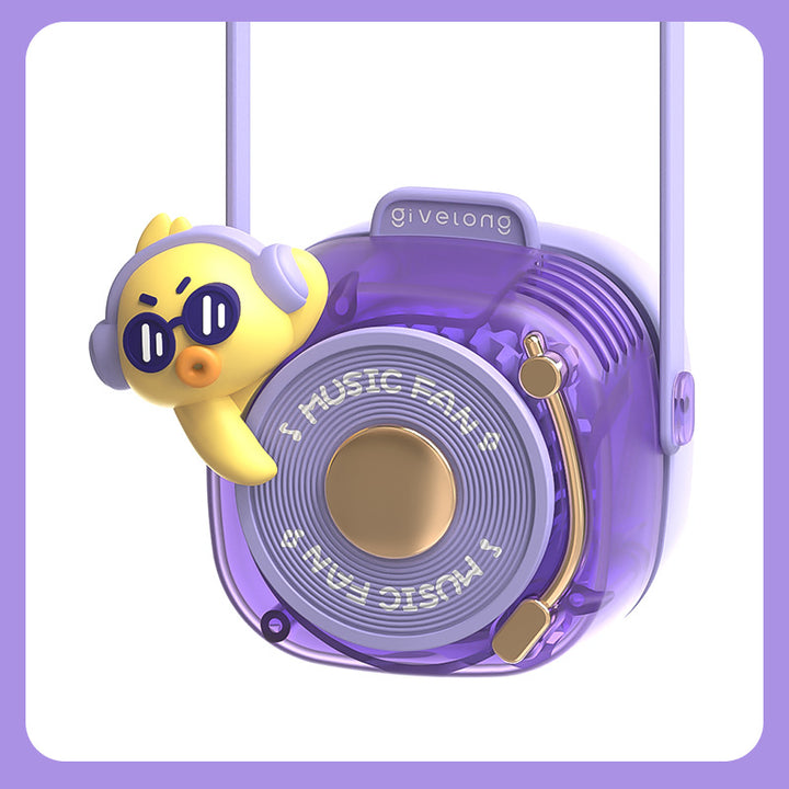 Unisex Portable Mini Fan with Animal Motif Bowlift