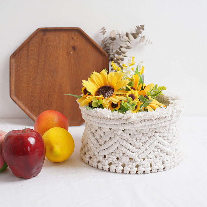 Decorative Macrame Storage Basket Bowlift