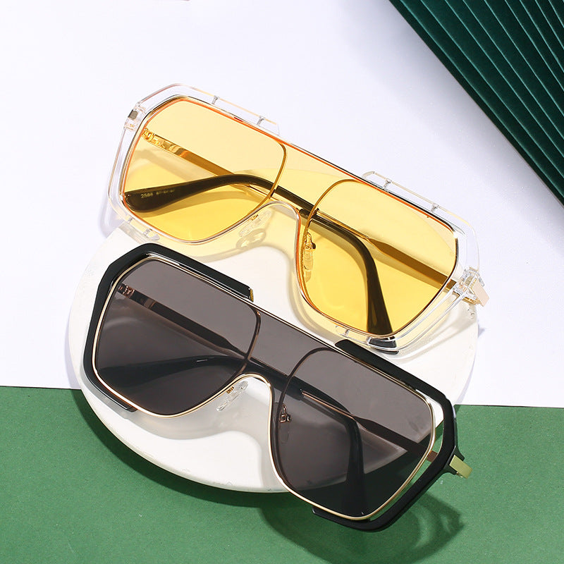Statement Oversized Angular Sunglasses Bowlift