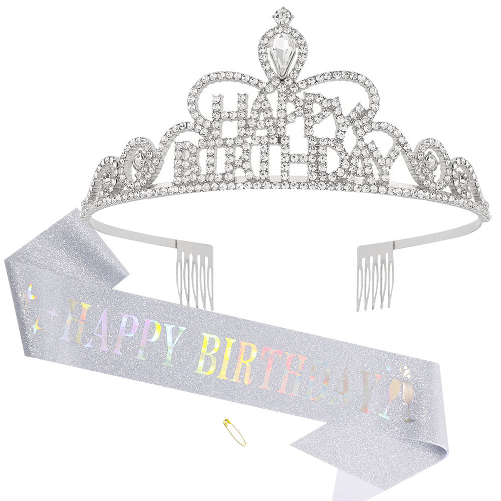 Women Funkenkrone with "Happy Birthday" lettering Bowlift