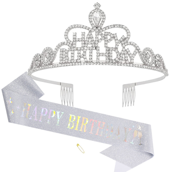 Women Funkenkrone with "Happy Birthday" lettering Bowlift
