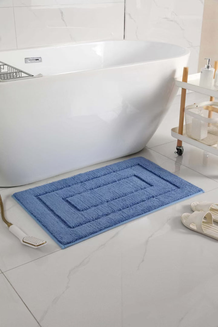 Plush Rectangular Bath Mat Bowlift