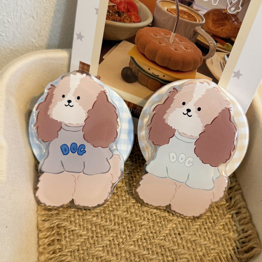 Kawaii Dog Design Sticker Bowlift