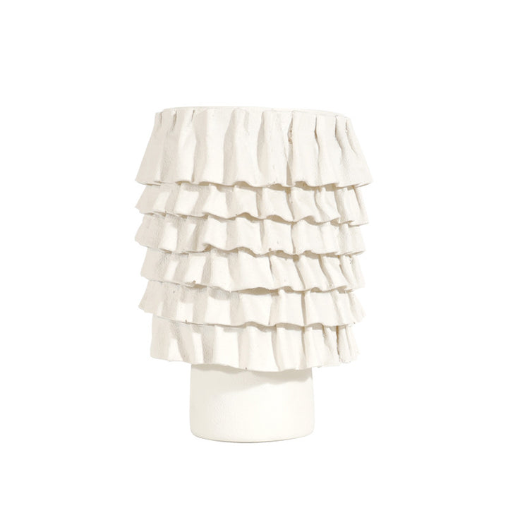Decorative Ruffled Table Lamp