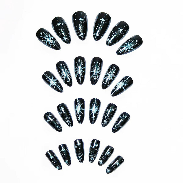 Starry Night Themed Nail Art Bowlift