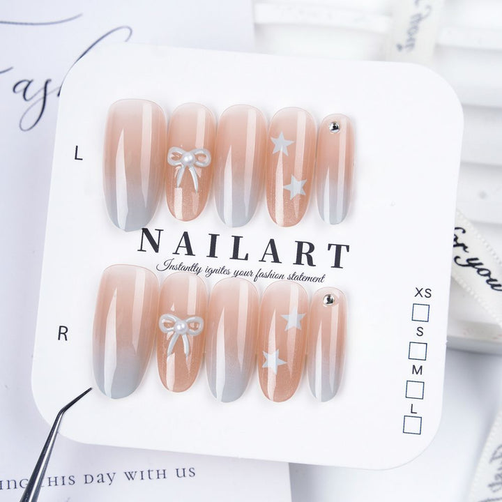 Artistic 3D Butterfly Press-On Nail Set Bowlift
