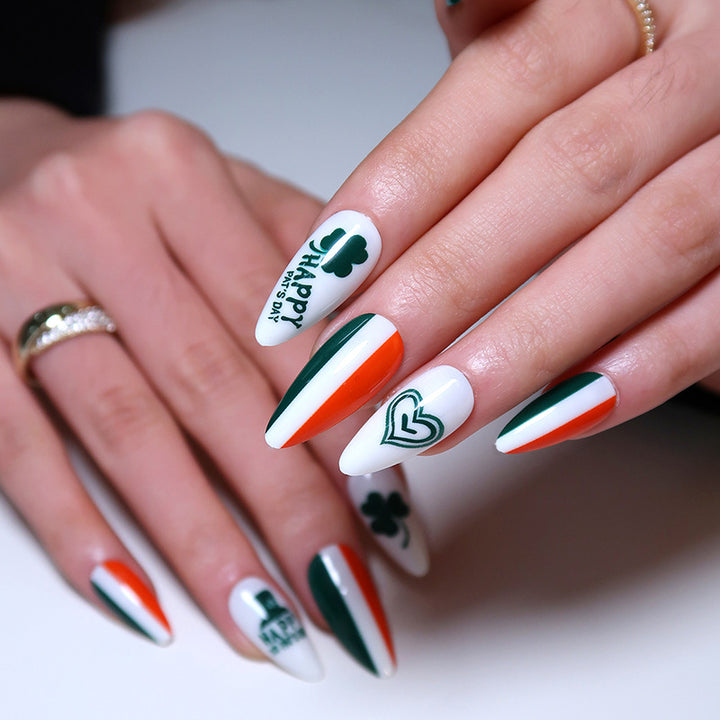 Trendy Nail Art in Irish Style Bowlift