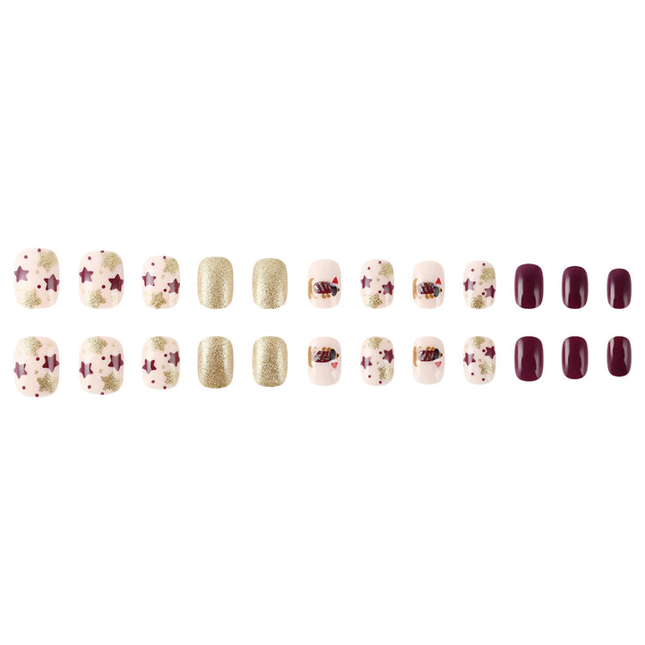 Festive Glitter Nail Art Bowlift