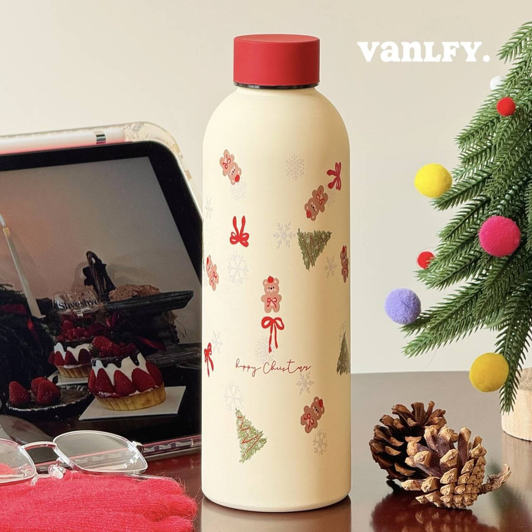 Ladies insulated drink bottle with cheerful Hello Kitty design Bowlift
