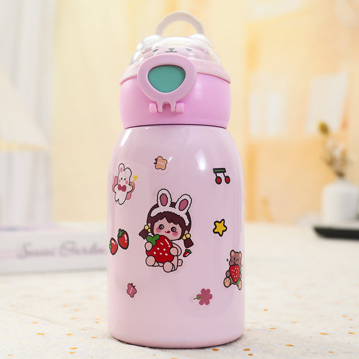 Ladies Insulated Drinking Bottle in Intergalactic Astronaut Design Bowlift