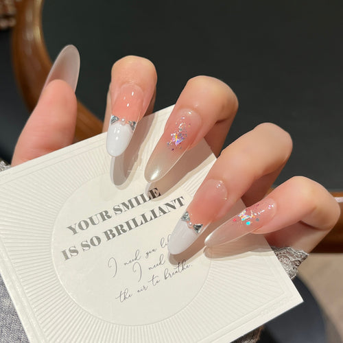 Decorative Stiletto Press-On Nails Bowlift
