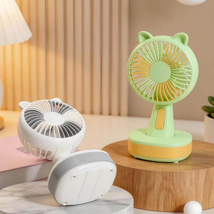 Ladies Portable Table Fan in playful skull design Bowlift