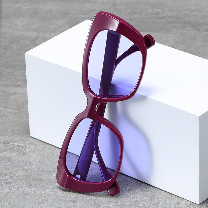 Ladies fashionable square sunglasses with comfortable wearing sensation Bowlift
