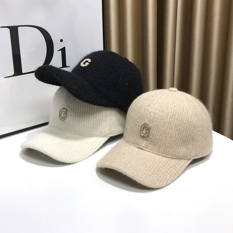 Women's Elegant Textured Fleece Baseball Cap Bowlift