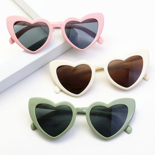 Heart-Shaped Retro Sunglasses Bowlift
