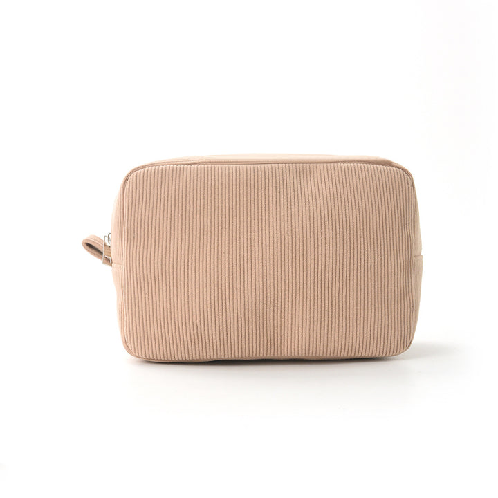 Cosmetic Organizer Bag Made of Textured Material Bowlift