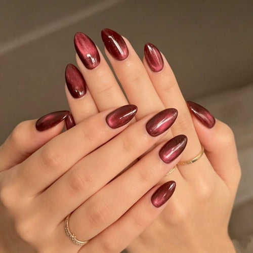 Glossy Ombre Almond-Shaped Press-On Nails Bowlift