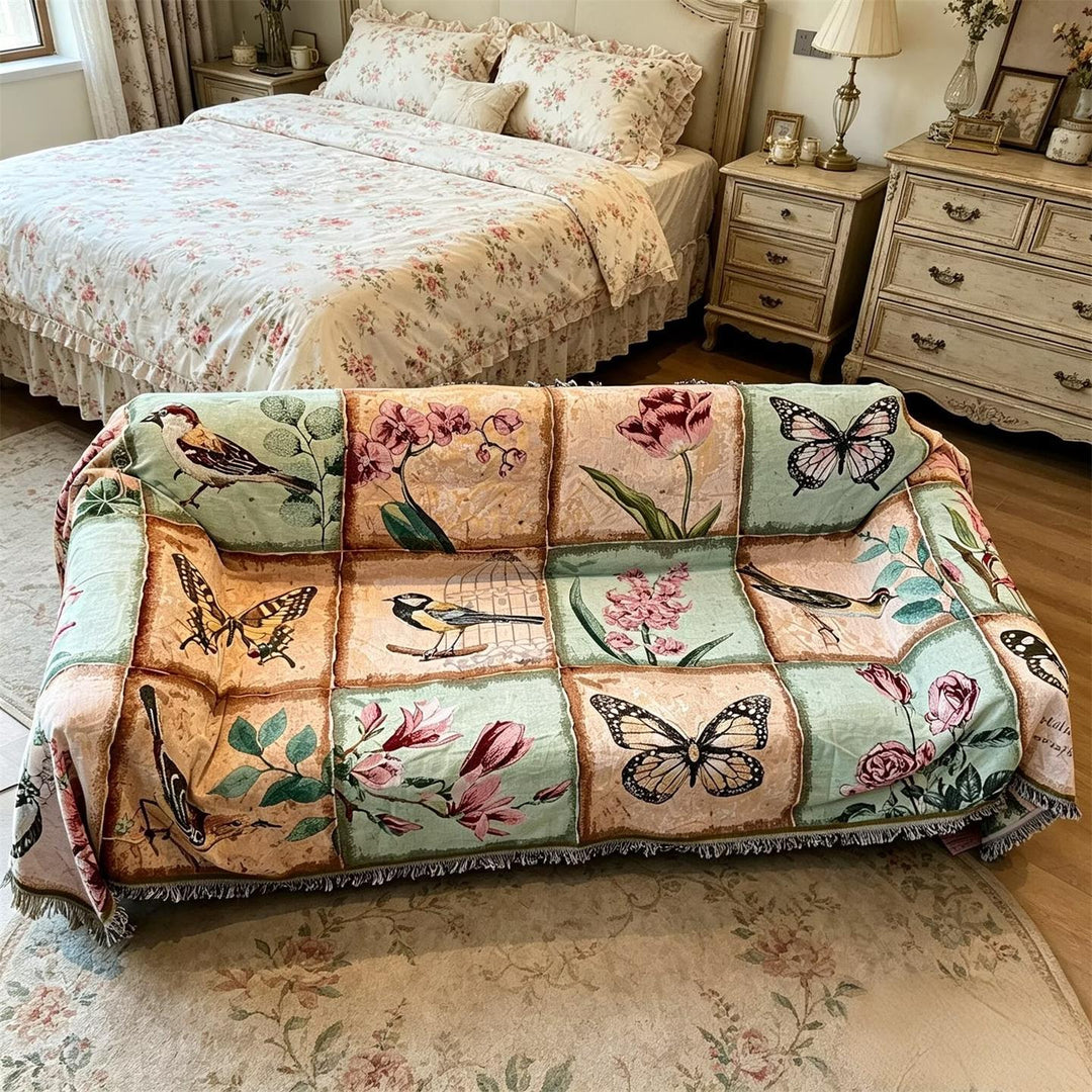 Floral Patterned Sofa Cover