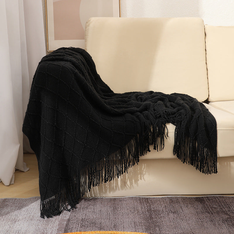 Cozy Textured Throw Blanket