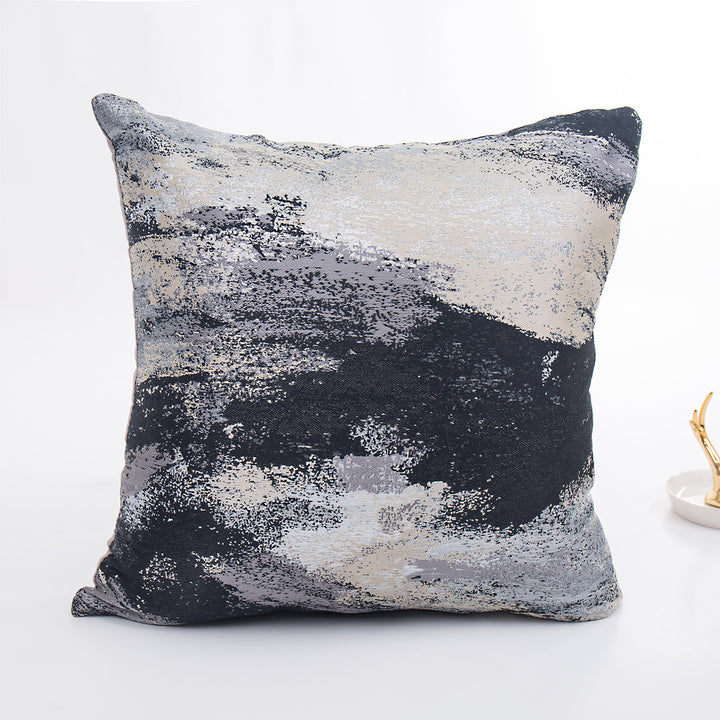 Decorative Textured Cushion with Metallic Finish