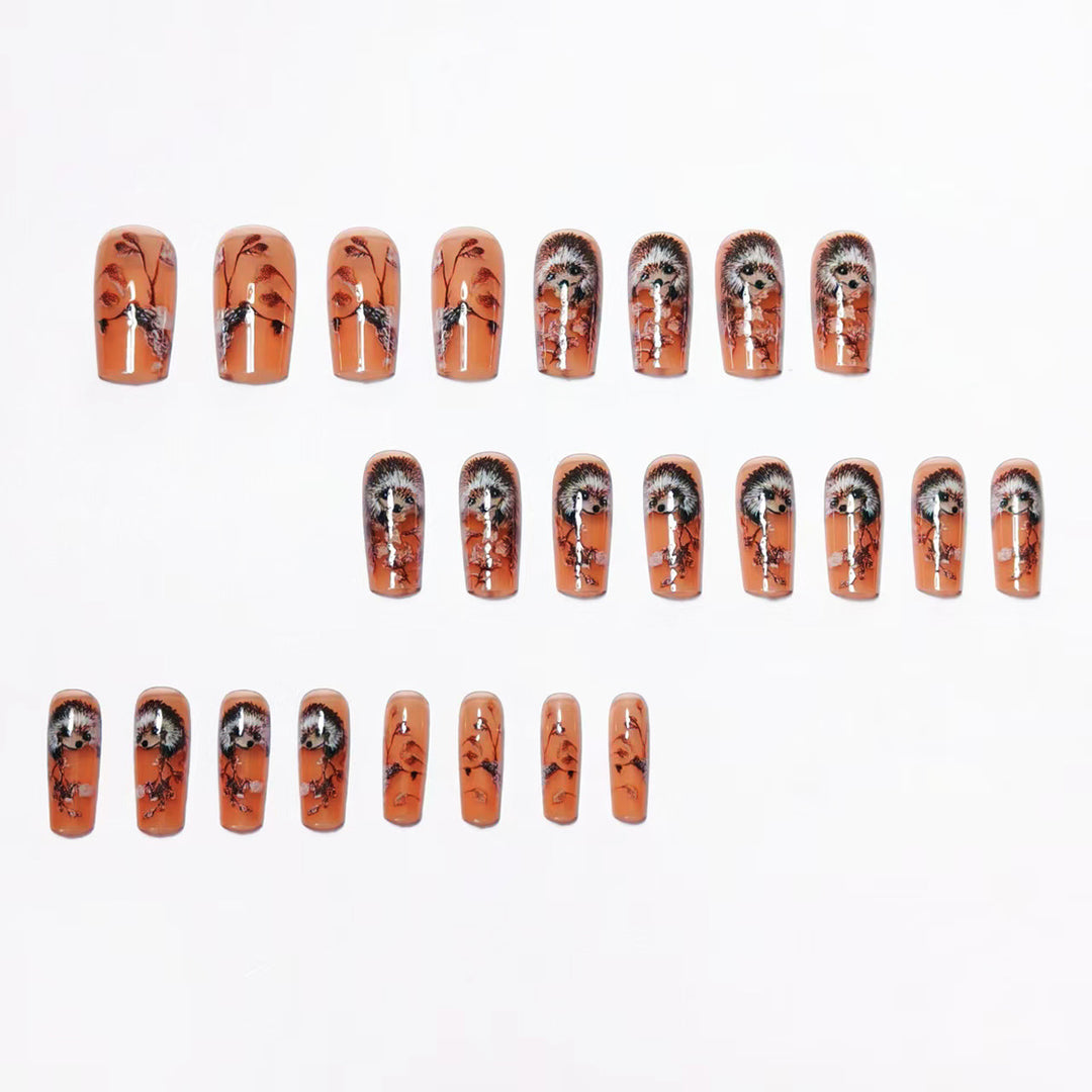 Decorative Hedgehog Nail Art Bowlift