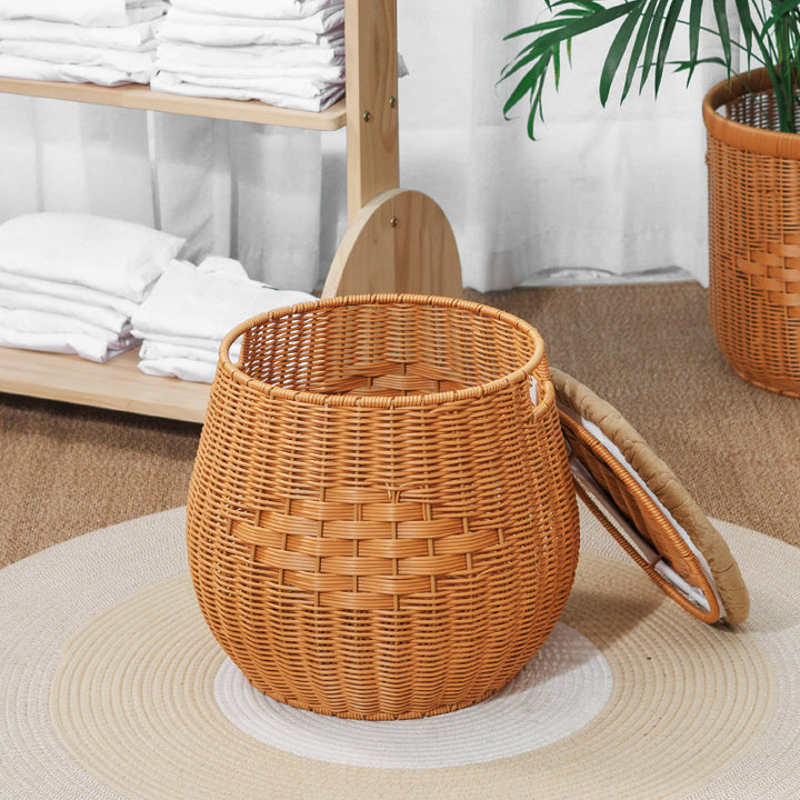 Woven Storage Ottoman Bowlift
