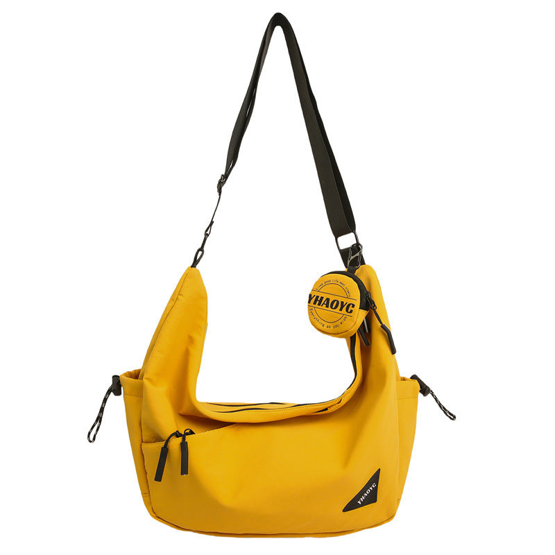 Stylish Shoulder Bag With Multiple Zip Compartments Bowlift