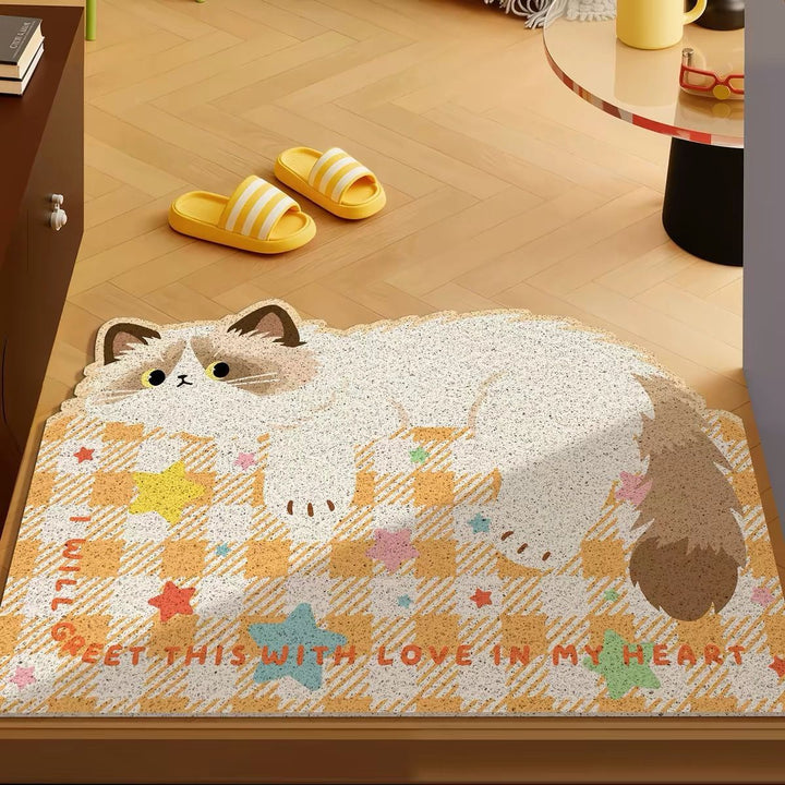 Cat-Inspired Decorative Mat