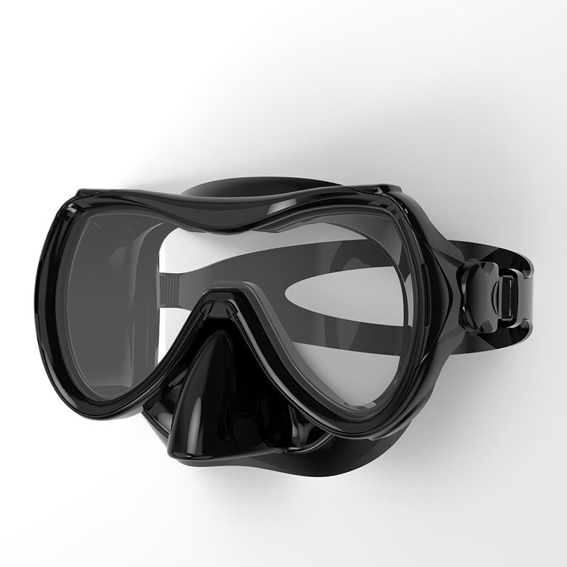 Diving mask with ergonomic design Bowlift