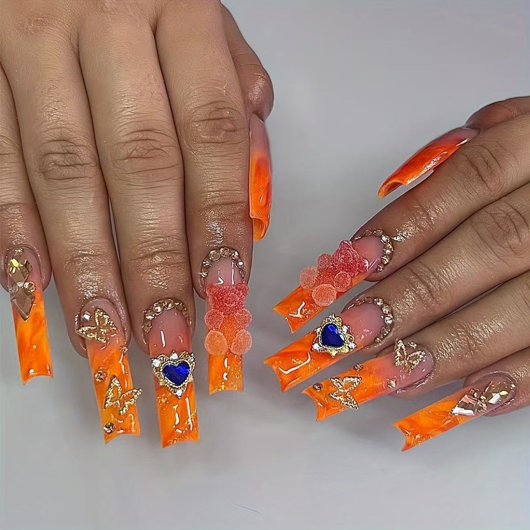 Glamorous Press-On Nail Art Set Bowlift
