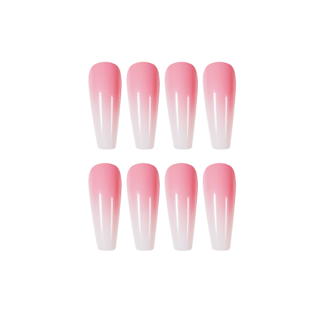 Nail set with stylish ombre design Bowlift