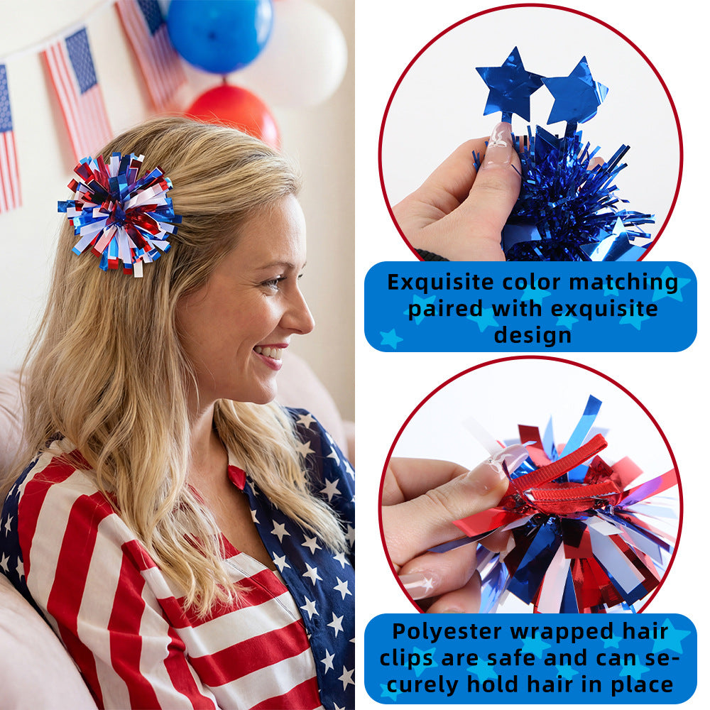 Unisex nan lightweight hand pompon made of shiny metallic foil ideal for cheerleading and fan merchandise Bowlift