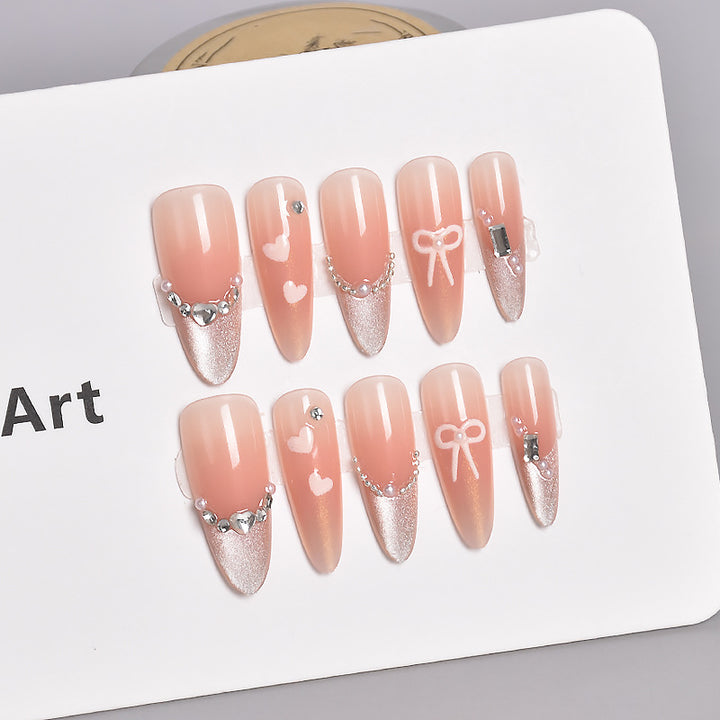 Elegant Press-On Nail Extensions Bowlift