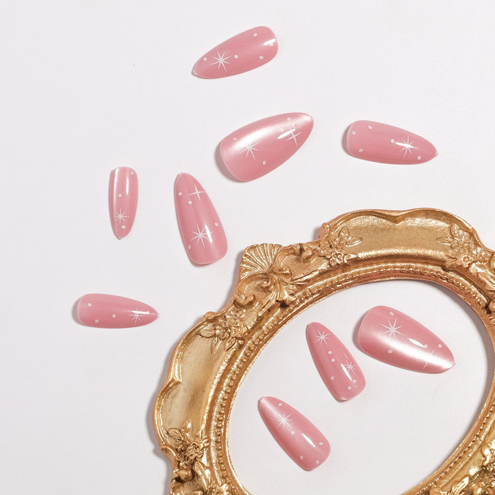 Sparkling Press-On Nail Art Set Bowlift