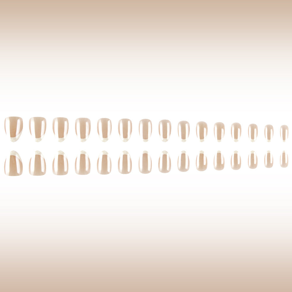 French Tip Press-On Nails Bowlift