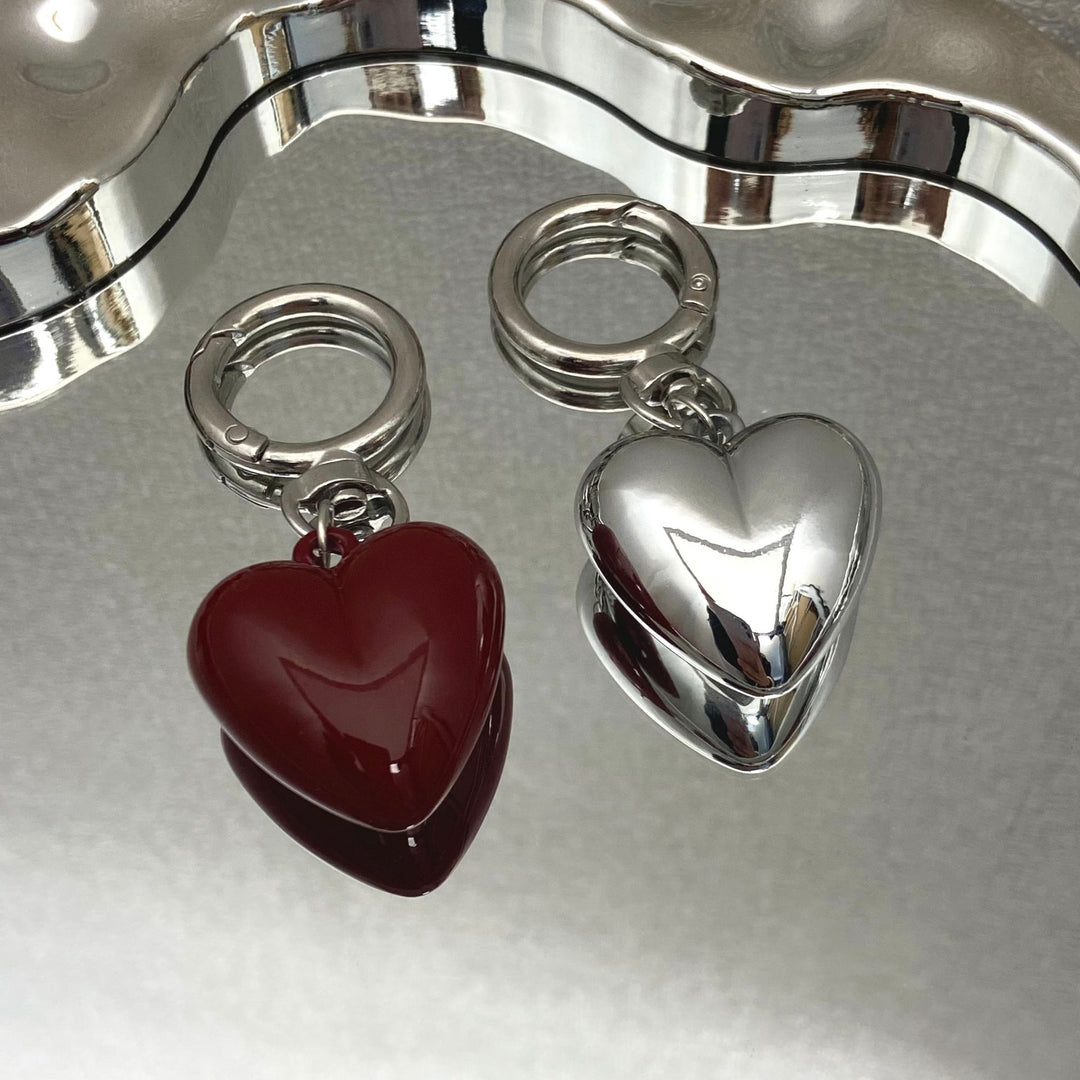 Heart-Shaped Charm Keychain Bowlift