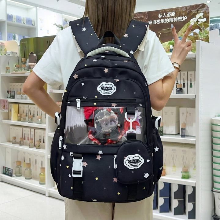 Multi-Functional Graphic Design Backpack Bowlift