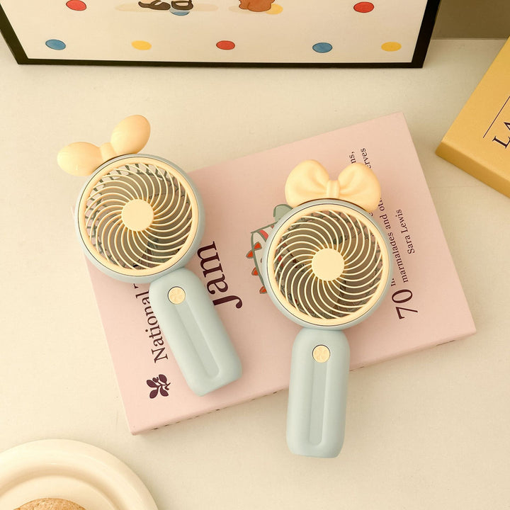 Unisex Handheld Fan in Playful Bunny Design Bowlift