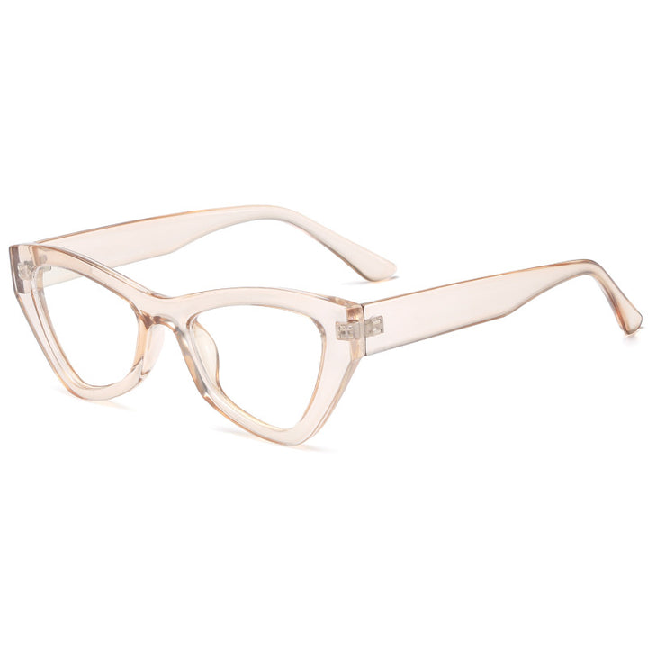 Women's Cat-Eye Glasses with Fashionable Transparent Frame Bowlift